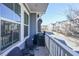 Balcony with seating overlooking a street and neighborhood, perfect for outdoor relaxation and grilling at 419 Hargrove Ln, Decatur, GA 30030