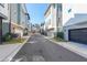 Street view of community with modern townhomes and attached garages, creating a welcoming neighborhood feel at 419 Hargrove Ln, Decatur, GA 30030