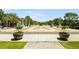 Town square with decorative planters and unique patterned walkway, creating a charming gathering space at 419 Hargrove Ln, Decatur, GA 30030