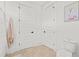 Bright bathroom featuring unique tile floors and a shower/tub combo at 840 Old Driver Road, Whitesburg, GA 30185