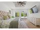 The main bedroom offers a large dresser, and abundant natural light at 840 Old Driver Road, Whitesburg, GA 30185