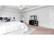 This bedroom features a ceiling fan, carpet and ample natural light at 269 Whitetail Cir, Canton, GA 30115
