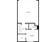 Basement floor plan showing garage, hall, bath, bedroom and walk in closet for storage at 4954 Wyeth Way, Alpharetta, GA 30022