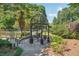 The gazebo includes seating near an outdoor pool at 1445 Monroe Ne Dr # A12, Atlanta, GA 30324
