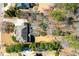 Aerial shot of home and backyard featuring a lush green space, patio, and a well-maintained yard at 3150 Shumard Way, Marietta, GA 30064