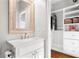 Bathroom featuring a vanity, large mirror and closet at 3150 Shumard Way, Marietta, GA 30064