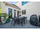 Outdoor patio and deck space with a table, chairs, and a grill for entertaining at 3150 Shumard Way, Marietta, GA 30064