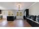Kitchen eat-in area features a large window with a view to the back yard and built-in cabinets at 3310 Forest Creek Sw Dr, Marietta, GA 30064