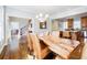 Spacious dining area with an open floor plan connecting to kitchen and living area at 656 Gunby Se Rd, Marietta, GA 30067
