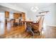 Open concept dining room features hardwood floors and kitchen access at 656 Gunby Se Rd, Marietta, GA 30067