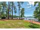 Spacious backyard with lake access and a convenient boat dock at 409 Mitchell Rd, Covington, GA 30014