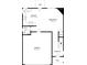 First floor plan showing the layout of the kitchen, bathroom, Gathering room, and garage at 527 Carlton Pointe Dr, Palmetto, GA 30268