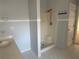 Bathroom features shower stall, vanity and tile flooring at 722 Thornapple Trl, Lawrenceville, GA 30046