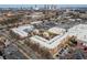 Aerial shot of Sky Apartments shows a well-maintained complex with mature trees and easy access to city amenities and skyline views at 898 Oak Sw St # 3109, Atlanta, GA 30310