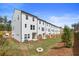 Picture of multiple townhomes featuring a well-manicured backyard with lush green grass and a wooded area at 3200 Bateman Dr, Atlanta, GA 30354