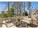 Relaxing deck with outdoor seating, a grill, and a serene backyard view at 604 Ansley Villa Ne Dr, Atlanta, GA 30324