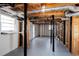 Unfinished basement with exposed wood, concrete floor, and framing at 6582 Malvin Dr, Mableton, GA 30168