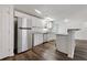 Spacious kitchen with white cabinets, stainless steel appliances, and granite countertops at 8072 Crystal Ln, Douglasville, GA 30134