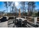 A spacious outdoor deck perfect for dining and entertaining guests at 14 Long Island Pl., Atlanta, GA 30328