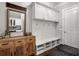 Organized mudroom with built-in storage, hooks, and bench, providing a practical and stylish space for everyday use at 14 Long Island Pl., Atlanta, GA 30328