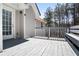 Spacious outdoor deck area features a bench and plenty of room for entertaining at 225 Stonewood Ct, Temple, GA 30179