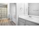 Bathroom with vanity and sink, tub and shower at 225 Stonewood Ct, Temple, GA 30179