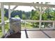 Outdoor deck area with a grill and a view of the surrounding landscape at 2948 Legion Lake Rd, Douglasville, GA 30135