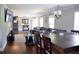 Open-concept living room with hardwood floors and a dining area for entertaining guests at 2948 Legion Lake Rd, Douglasville, GA 30135