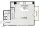Detailed floor plan showcasing the layout of the kitchen, living room, balcony, pantry, and powder room at 3933 Danube Ln # 221, Atlanta, GA 30339