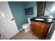 Bathroom with a vanity, toilet, and mirror at 304 Klinetop Dr, Mcdonough, GA 30253