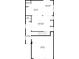 First floor plan featuring the kitchen, living room, and garage at 5015 Rapahoe Trl, Atlanta, GA 30349