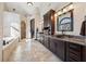 This main bathroom includes double sink, walk in shower, and soaking tub at 101 Bevil Ridge Se Rd, Emerson, GA 30137