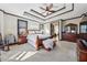 Large main bedroom showcasing trey ceiling, ceiling fan, and furniture at 101 Bevil Ridge Se Rd, Emerson, GA 30137