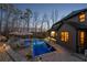 Backyard oasis with a sparkling pool, lounge chairs, and lush landscaping perfect for relaxation at 101 Bevil Ridge Se Rd, Emerson, GA 30137