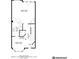 Detailed floor plan showcasing the layout of the home's main floor, including the kitchen, living room, and dining area at 1580 Commerce Dr # A8, Decatur, GA 30030