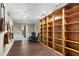 Finished basement featuring unique storage, guitars on the wall and comfortable seating at 90 Lakeside Dr, Hiram, GA 30141