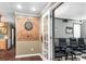 Recreation room featuring a dart board and access to a home theater with comfortable seating at 90 Lakeside Dr, Hiram, GA 30141