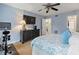 Serene bedroom complete with exercise bike, closet, and TV at 1101 Collier Nw Rd # U6, Atlanta, GA 30318
