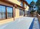 View of the painted back deck with wood railing on back of house at 11365 Donnington Dr, Duluth, GA 30097