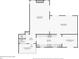 Second floor plan featuring the kitchen, breakfast nook, living room, and dining room at 3902 Sheldon Ne Dr, Atlanta, GA 30342