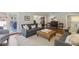Comfortable living room with doors to back, neutral colors and hardwood floors at 3902 Sheldon Ne Dr, Atlanta, GA 30342