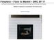 Painted white shiplap fireplace with a stained wood mantel at 175 Basil St, Cumming, GA 30040