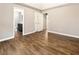 Bright bedroom showcasing a view into the ensuite bathroom at 3165 Pucketts Mill Rd, Buford, GA 30519