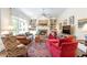 Cozy living room with built-in bookshelves, fireplace, and large bay window at 4610 Wynmeade Ne Park, Marietta, GA 30067