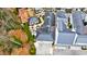 Captivating aerial view of a home showcasing its landscaped backyard, rooftop design, and inviting outdoor living space at 225 Dovecrest Dr, Atlanta, GA 30305