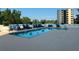 Inviting rooftop pool surrounded by lounge chairs and a serene atmosphere at 2828 Peachtree Nw Rd # 1002, Atlanta, GA 30305