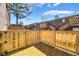 The outdoor wooden deck area is perfect for relaxing or entertaining guests at 5629 Kingsport Dr # 11, Atlanta, GA 30342