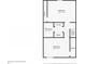 Second floor plan featuring two bedrooms, a bathroom and multiple closets at 5629 Kingsport Dr # 11, Atlanta, GA 30342