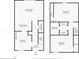 Detailed floorplan showcasing the layout of the home's first and second floors at 5629 Kingsport Dr # 11, Atlanta, GA 30342