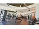 Well-equipped gym with various machines, weights, and mirrored wall, providing a comprehensive fitness experience at 860 Peachtree Ne St # 917, Atlanta, GA 30308